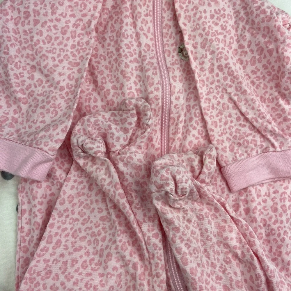Lot of four (4) Baby Girl Gerber’s 0-3 month footie onesie pajamas
